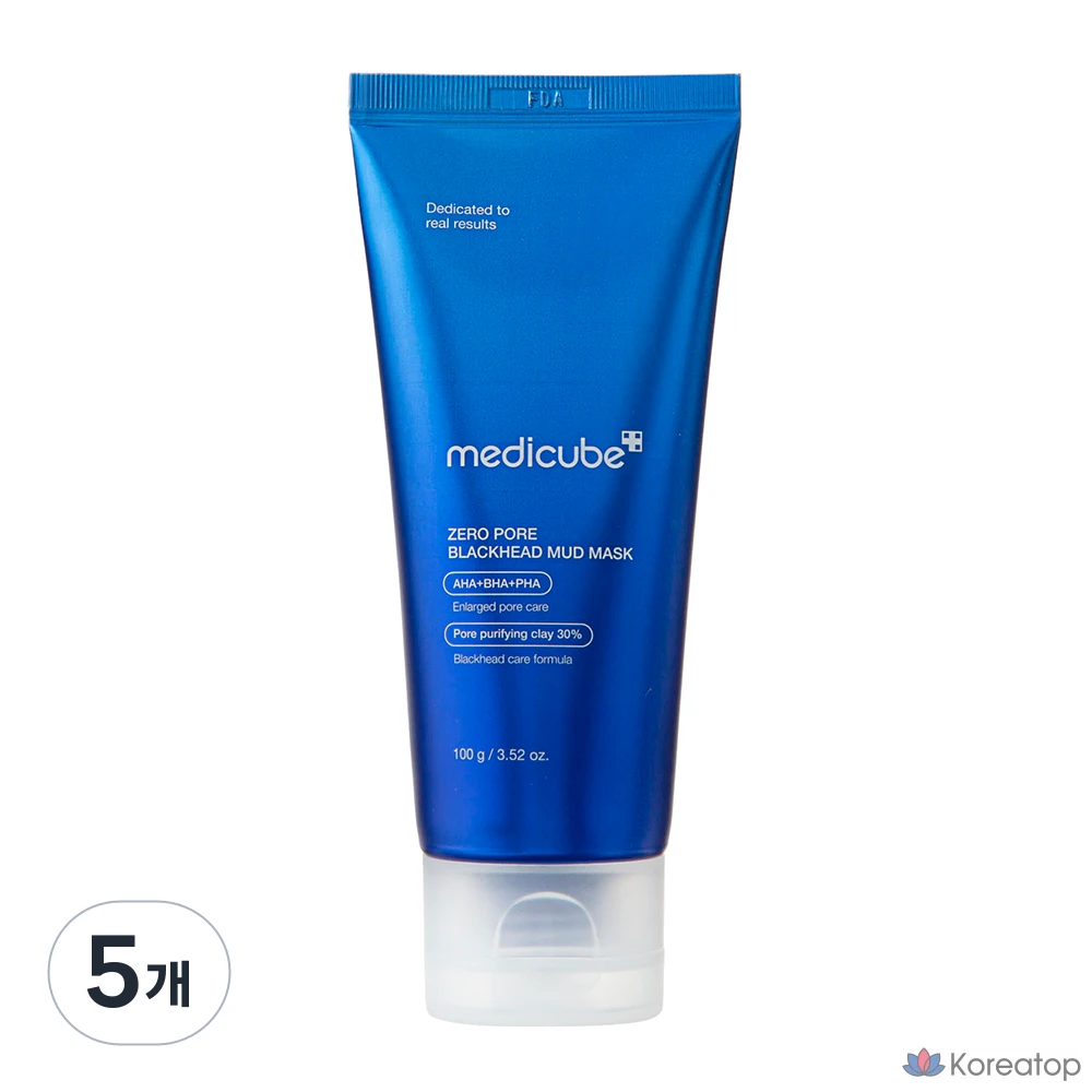 Грязевая маска Medicube Zero Pore от черных точек, 100 г, 1 упаковка, 5 упаковок