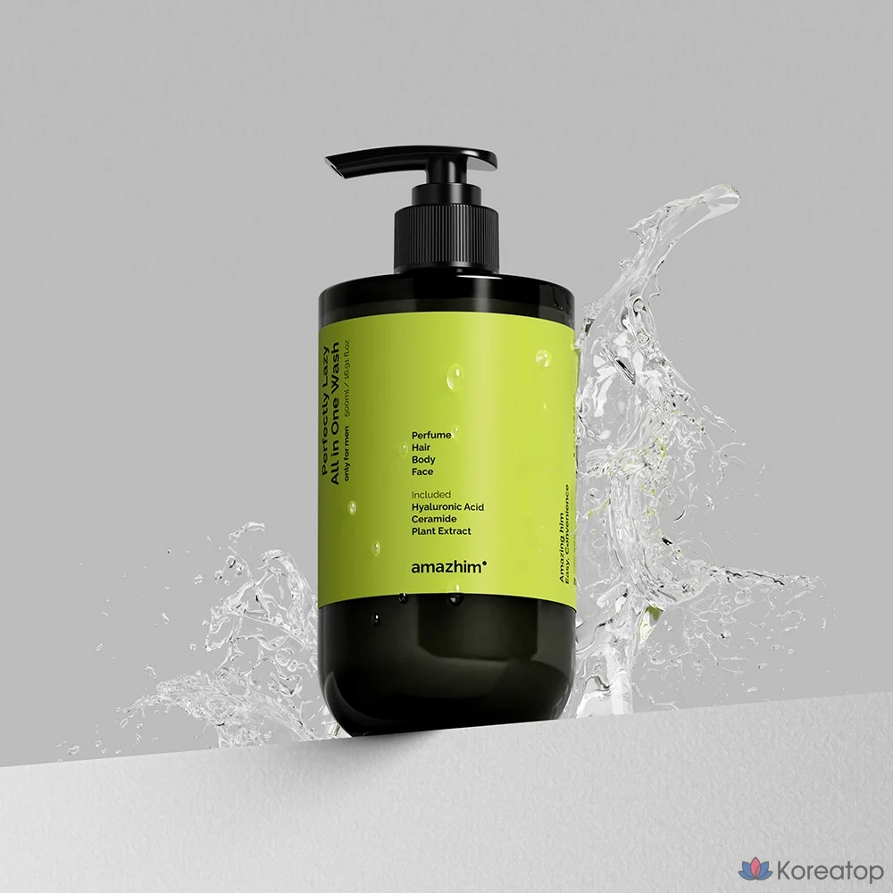 Amazhim Мужское универсальное средство для умывания Perfectly Lazy, 500 мл, 1 шт.