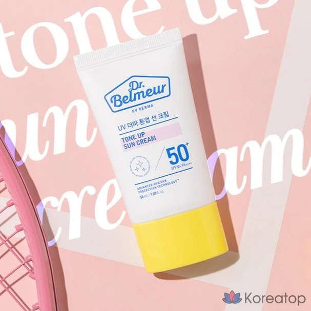 Солнцезащитный крем The Face Shop Dr. Belmer UV Derma Tone-Up SPF50+ PA++++, 50 мл, 1 шт.