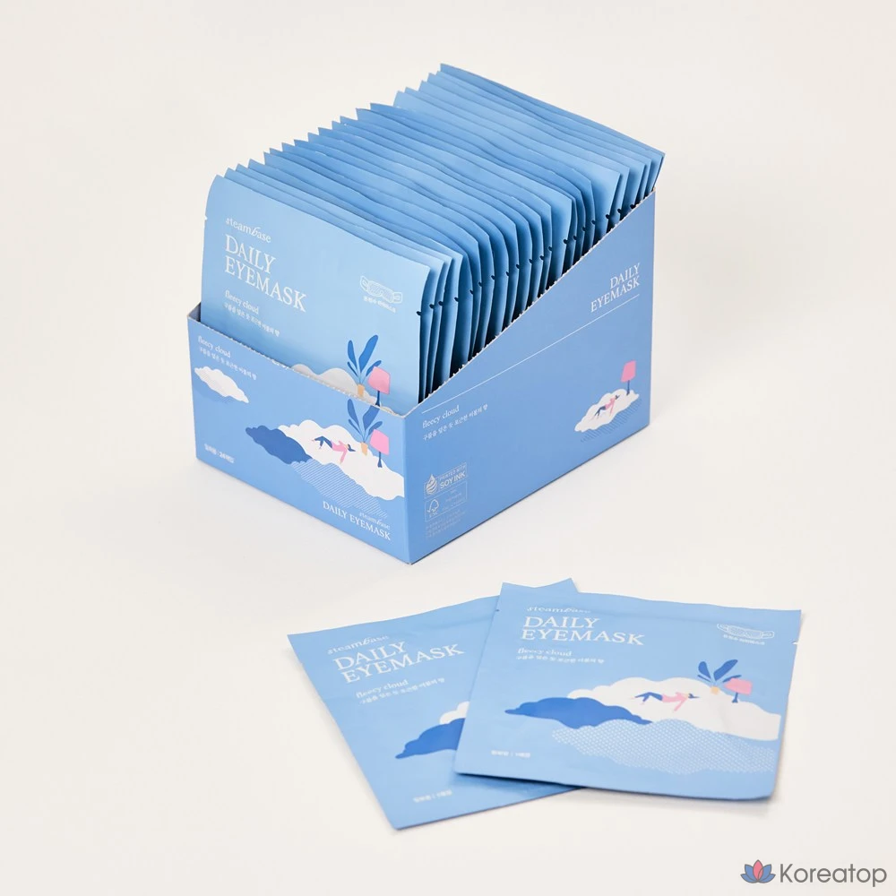 Паровой компресс для глаз, маска для сна с подогревом (аромат «Облачное одеяло»), 24 листа, упаковка из 24 листов, 1 упаковка, фото 2