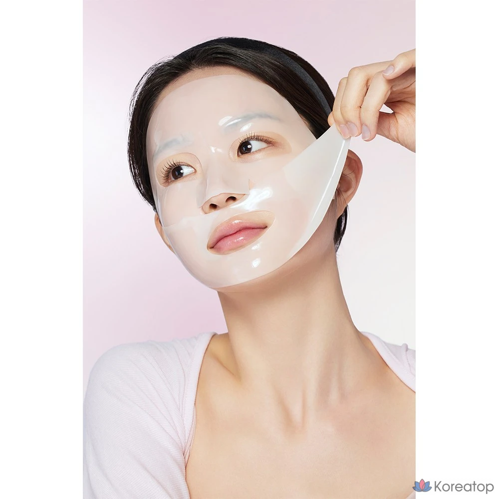 Тканевая маска для лица Goodal Peony Peptide Collagen Firming Gel Mask, 3 шт., фото 4