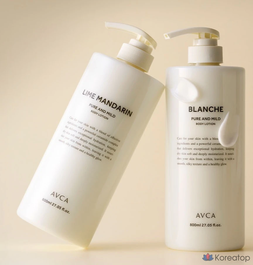 Лосьон для тела AVCA Pure &amp; Mild Ceramide Tulip Veil, 1 шт., 800 мл