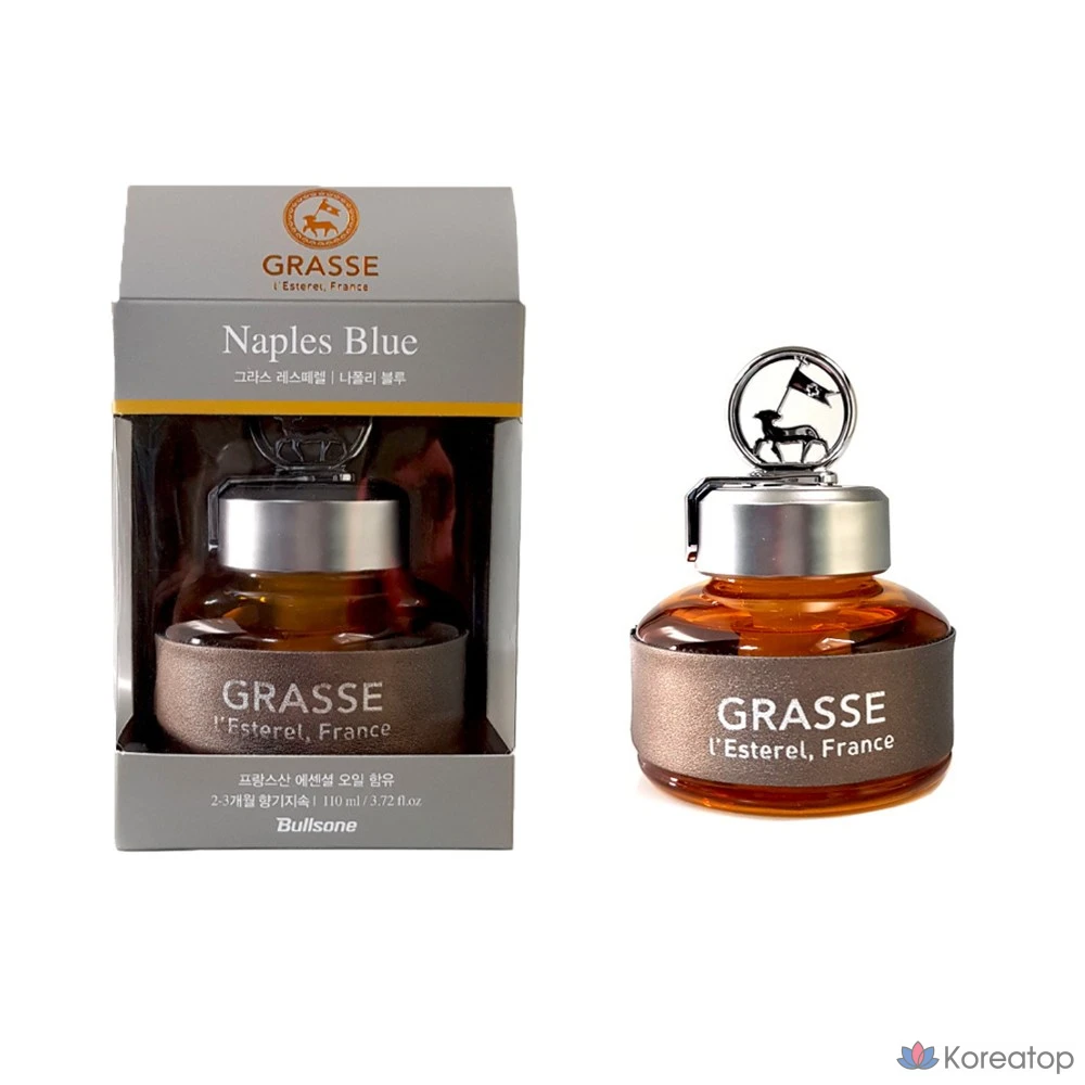 Ароматизатор для автомобиля Bullsone Gras Restore, Santorini Breeze (Napoli Blue), 110 мл, 1 шт.
