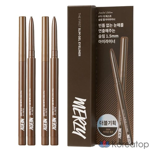 Гелевая подводка для глаз Merge the First Slim Gel Eyeliner 0,05 г, GS4 Brown Quartz