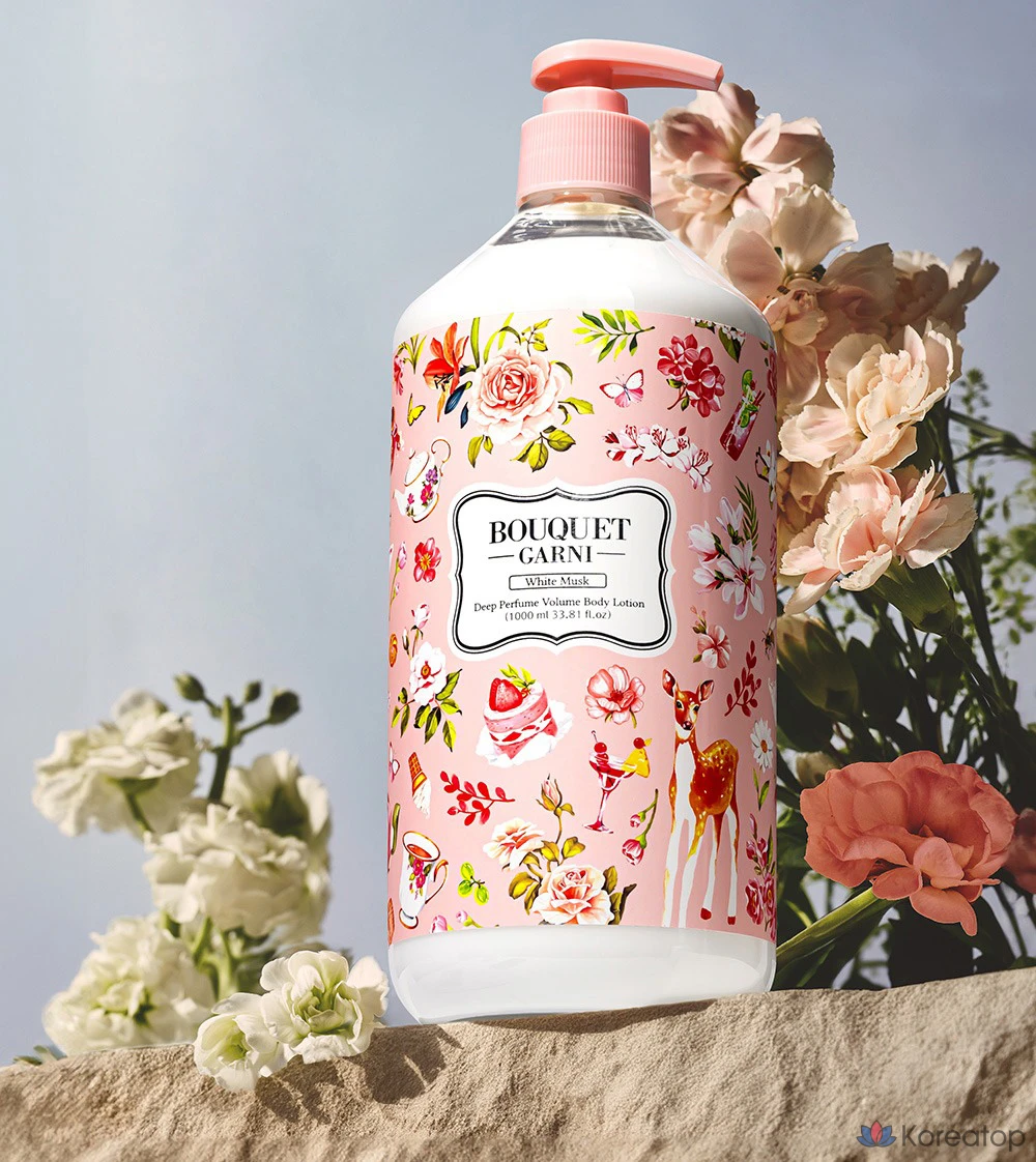Лосьон для тела Bouquet Garni Deep Perfume Volume Body Lotion White Musk, 1 л, 1 шт.