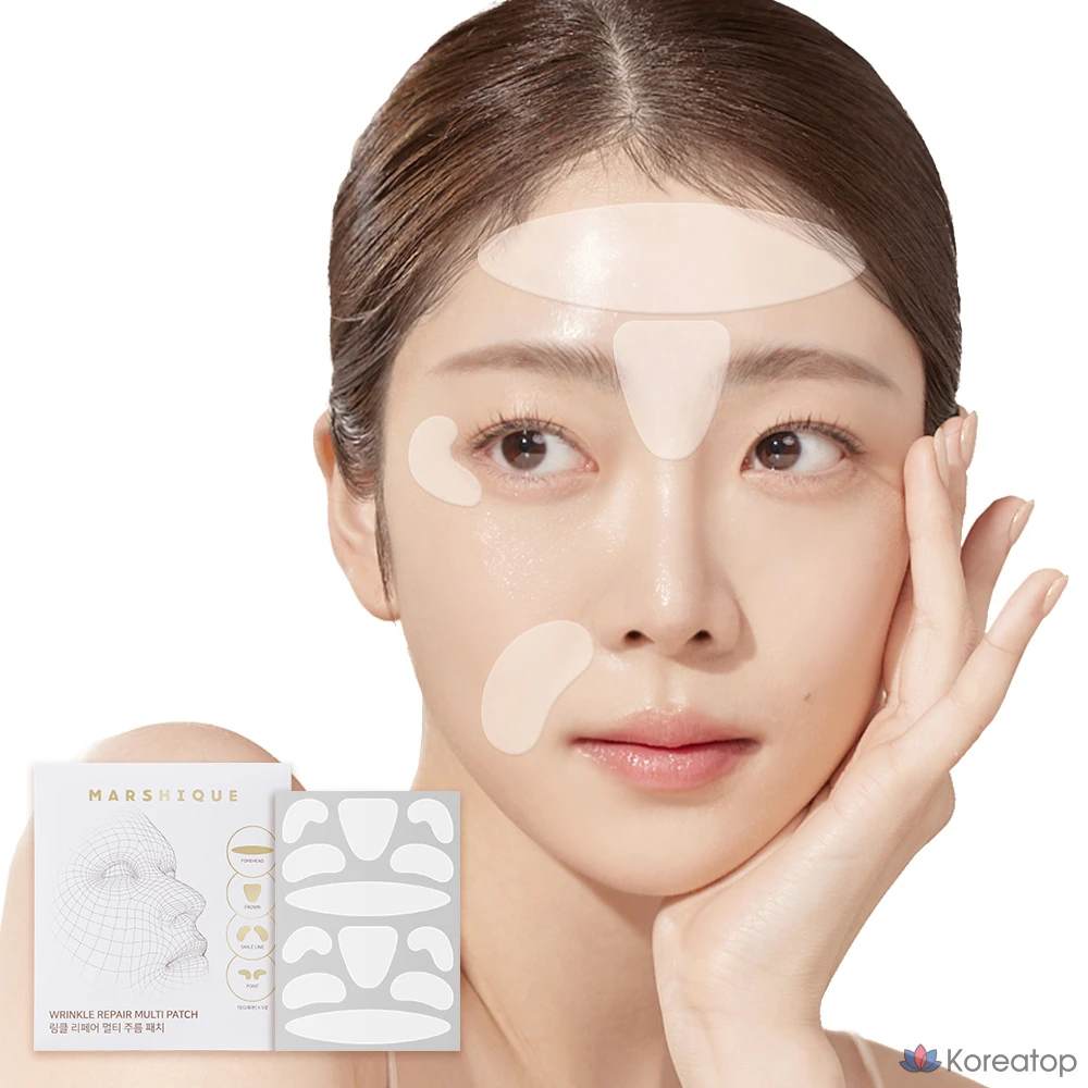 Пластыри от морщин Marshique для домашнего ухода, 60 пластырей, 1 упаковка, 60 штук, фото 2