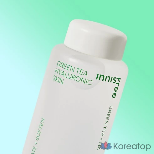 INNISFREE Увлажняющий тонер с экстрактом зеленого чая и гиалуроновой кислотой для сияния кожи, 170 мл