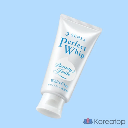 Очищающая пенка для умывания с белой глиной Senka Perfect Whip, 120 г, 2 шт