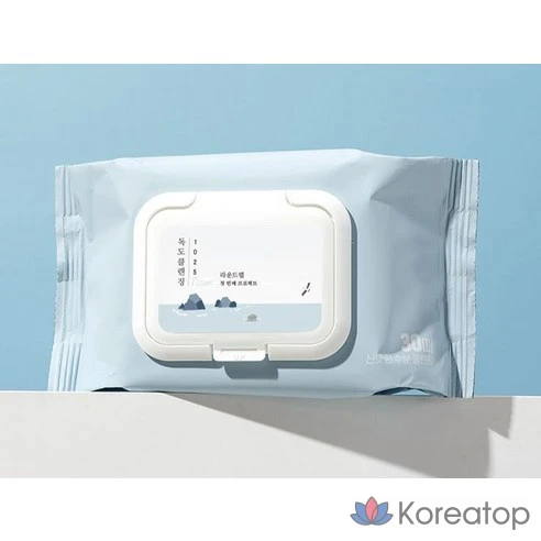 Салфетки очищающие для снятия макияжа 1025 Dokdo cleansing tissue, 30 штук, 3 штуки