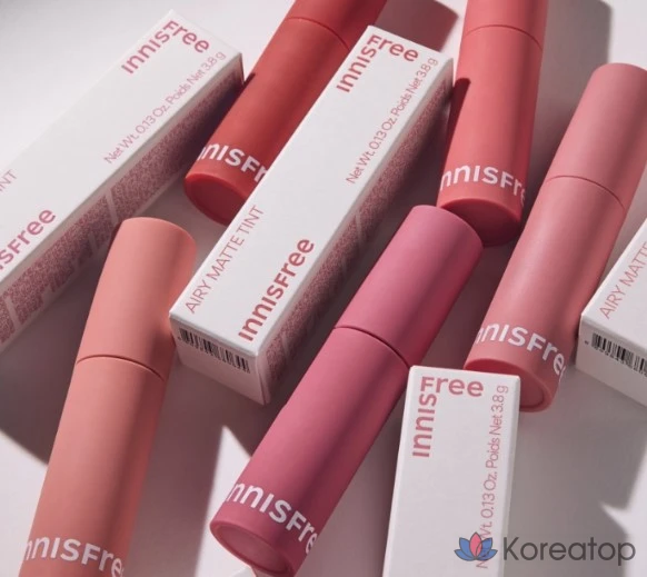 Innisfree Airy Matte Tint, 3,8 г, № 5, розовый (Radish Pink), 1 шт., фото 4
