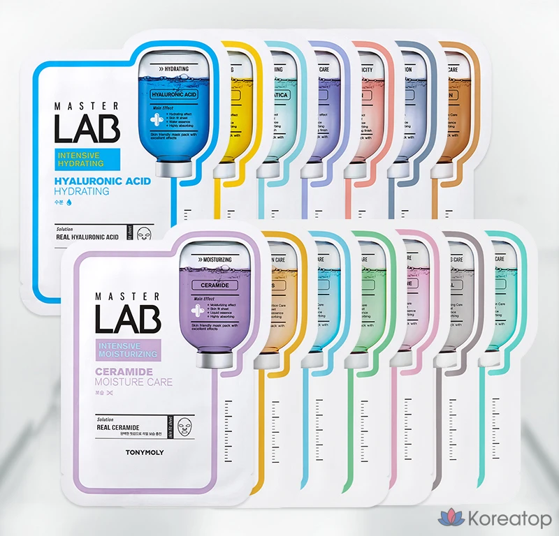 Тканевая маска для лица Tony Moly Master Lab с гиалуроновой кислотой, 19 г, 1 упаковка, 6 упаковок, фото 2