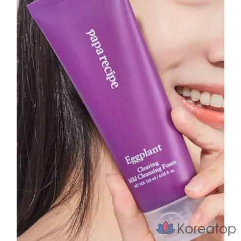 Мягкая очищающая пенка Papa Recipe с экстрактом баклажана