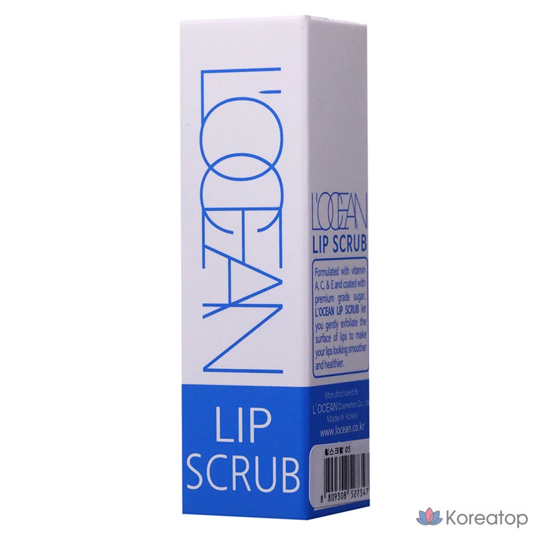 Сахарный скраб для губ L'OCEAN, оттенок «Черный сахар – розовый», 3,5 г, 1 шт.