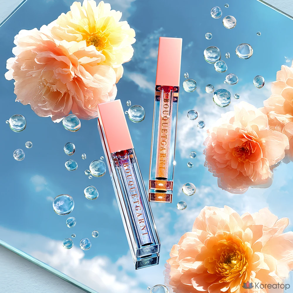 Блеск для губ Bouquet Garni Water Glint, 3,3 г, 1 шт., цвет Coral Wave