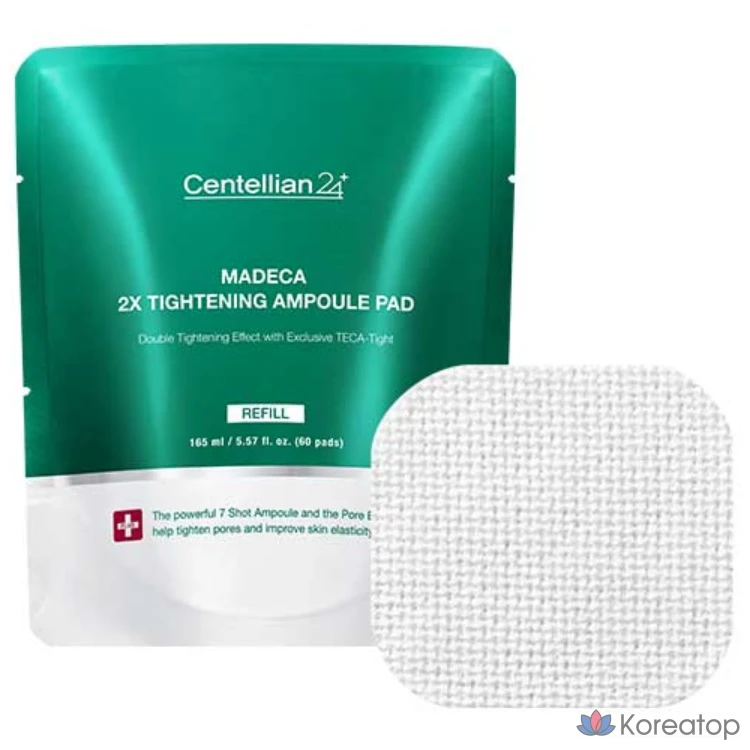 Ампульные пэды Centellian24 Madeca Double Tightening Ampoule Pad Refill (Pouch), 60 шт.