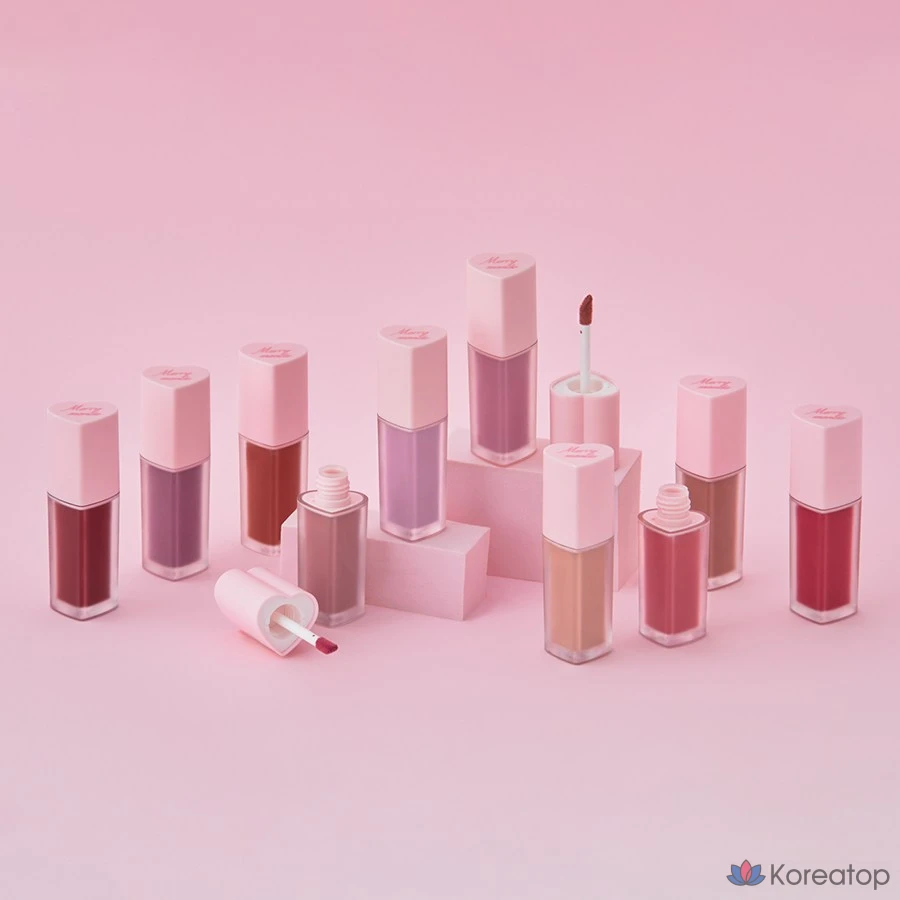 Тинт для губ Heartpercent Merrymond Cherry Heart Mega Tint, оттенок Berry Cherry, 1 шт., фото 4