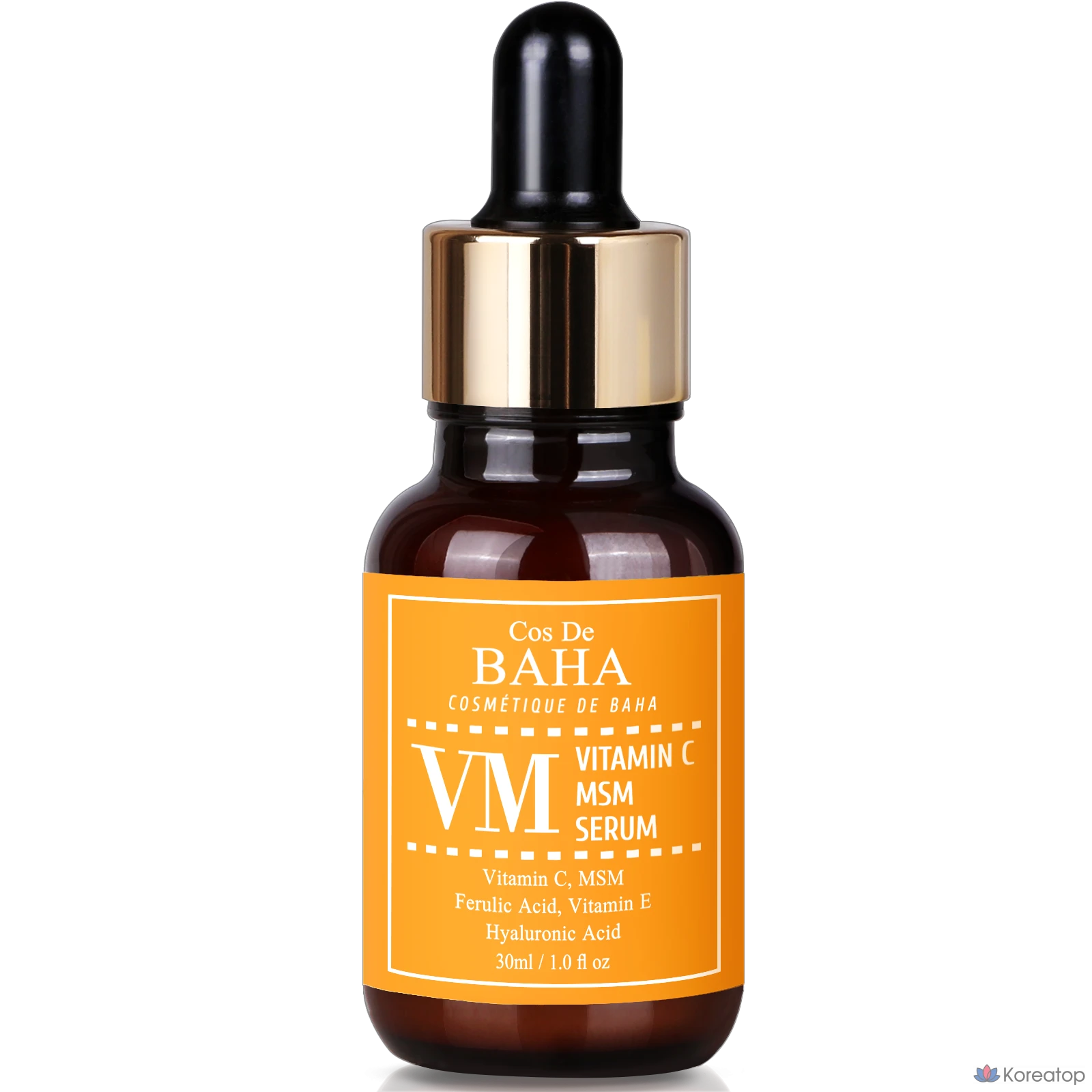 Сыворотка Cos De Baha Stabilized Vitamin C E MSM для чувствительной кожи, гипоаллергенная, 30 мл, 1 шт.