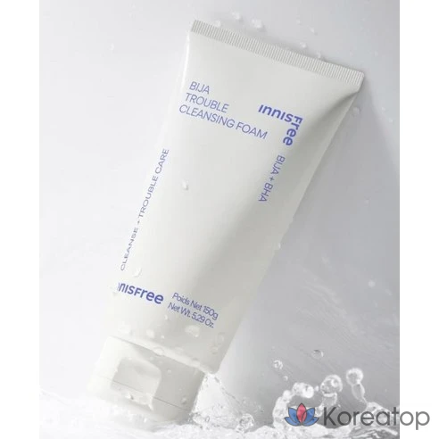 Пенка для умывания для чувствительной проблемной кожи Innisfree New Visa Baja Trouble, 150 г