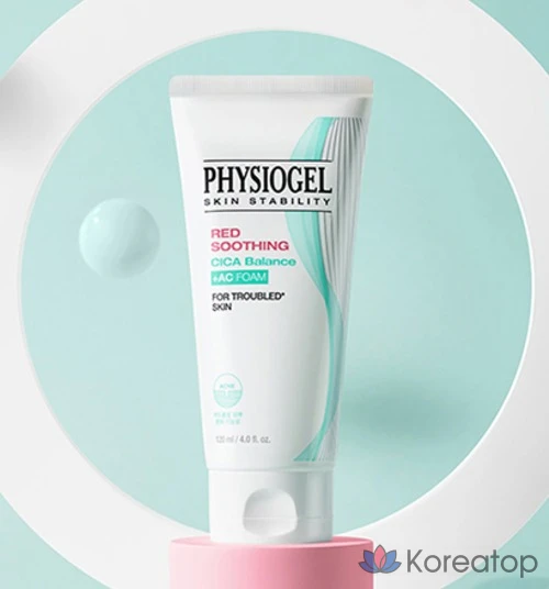 Очищающая пенка для лица PHYSIOGEL Red Soothing Cica Balance AC, 120 мл, 1 шт.