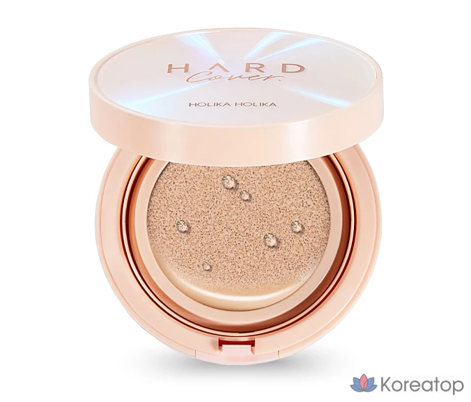 Тональный крем Holika Holika Hardcover Glow EX Cushion Foundation, 14 г + сменный блок 14 г, оттенок 03 Sand Ivory, 1 шт., фото 2