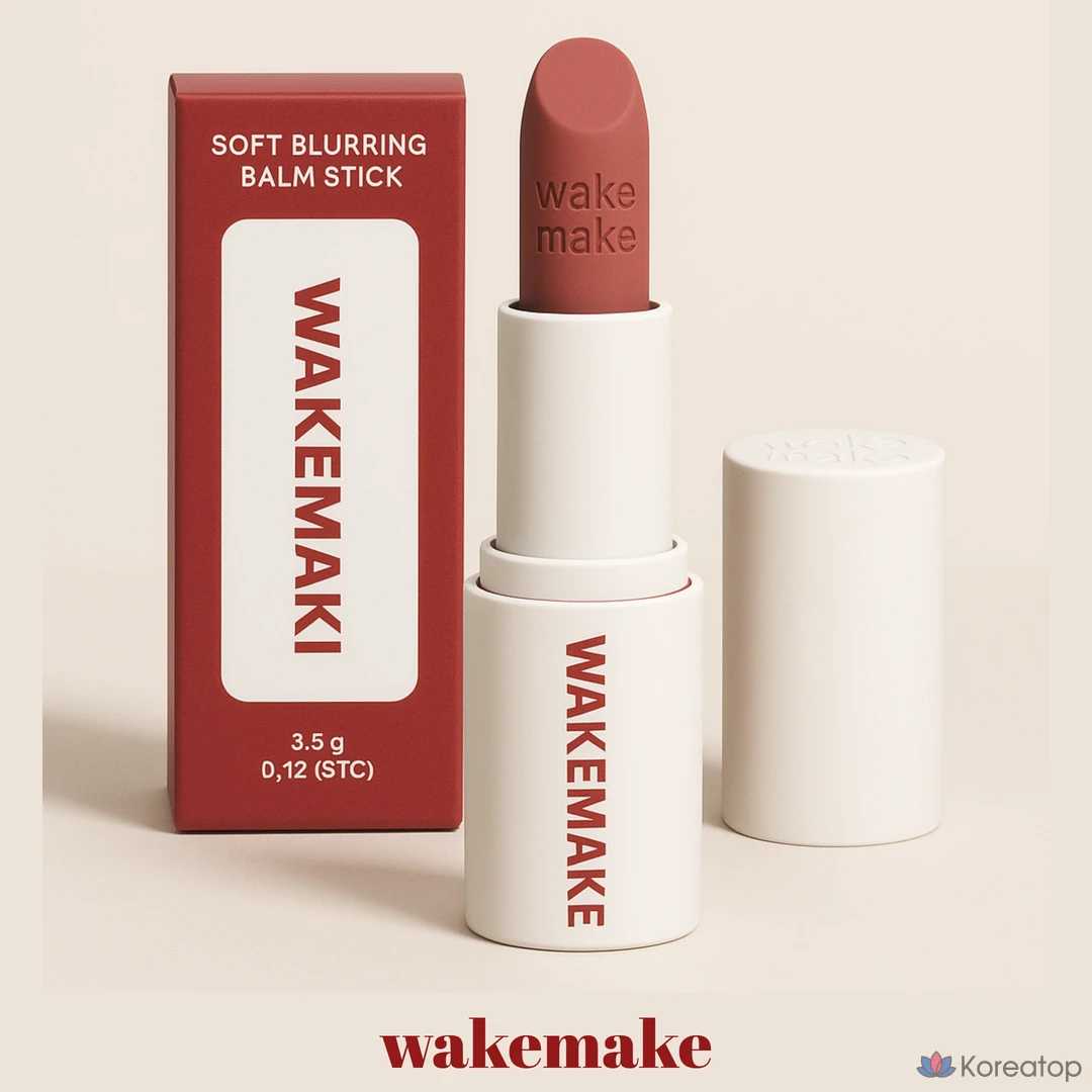 Тинт для губ WAKEMAKE Soft Blurring Balm Stick Lipstick, оттенок Milk Apricot, 1 шт., фото 3