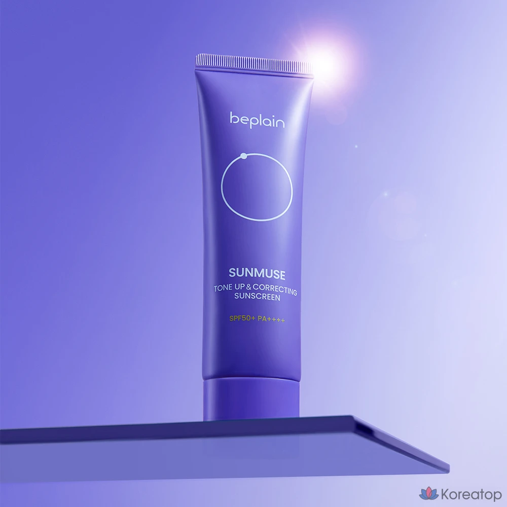 Солнцезащитный крем Beplain Sunmuse Tone Up & Correcting Sun Cream SPF50+ PA++++, 50 мл, 1 шт.