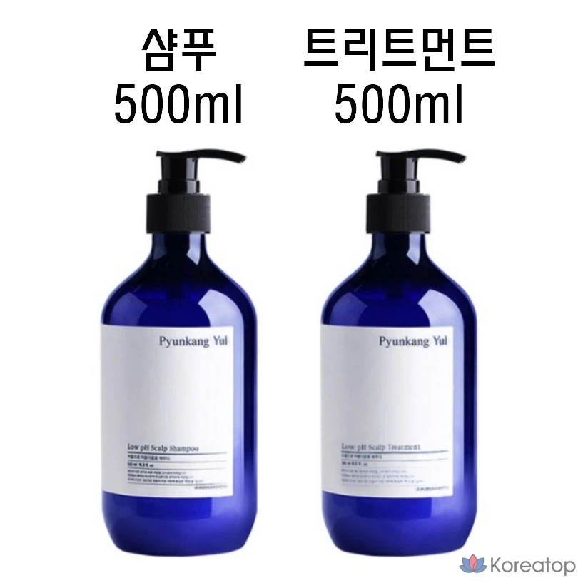 Набор для ухода Pyunkang Yul Low pH Scalpe Care Shampoo + Treatment 3-piece Set, 500 мл + 500 мл, 3 шт.