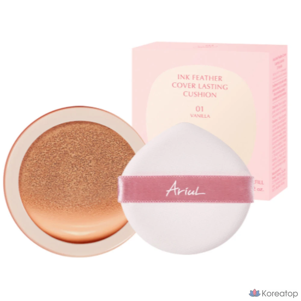 Сменный картридж Ariul Ink Feeder Lasting Cushion 15 г, SPF50+ PA++++, 01 VANILLA No. 17, 1 шт.