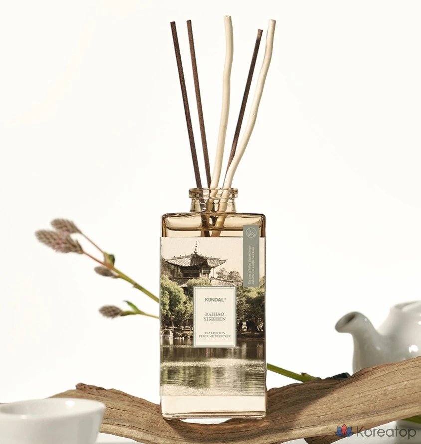 Ароматический диффузор Kundal «Белый тигр, серебряная игла», 140 мл, 1 шт.