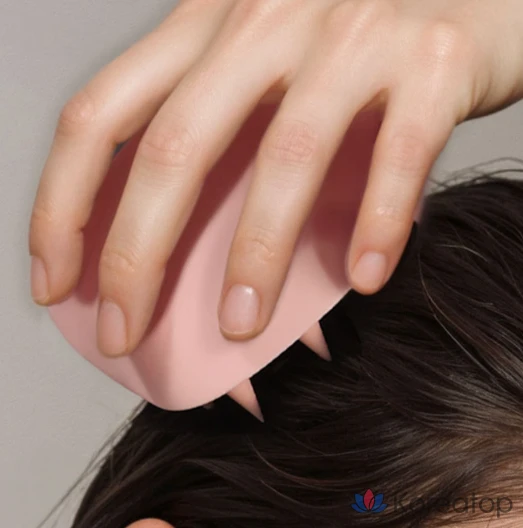 Расческа-щетка для волос ReFa Heart Brush for Scalp, оттенок Matte Rose, 1 шт., фото 4