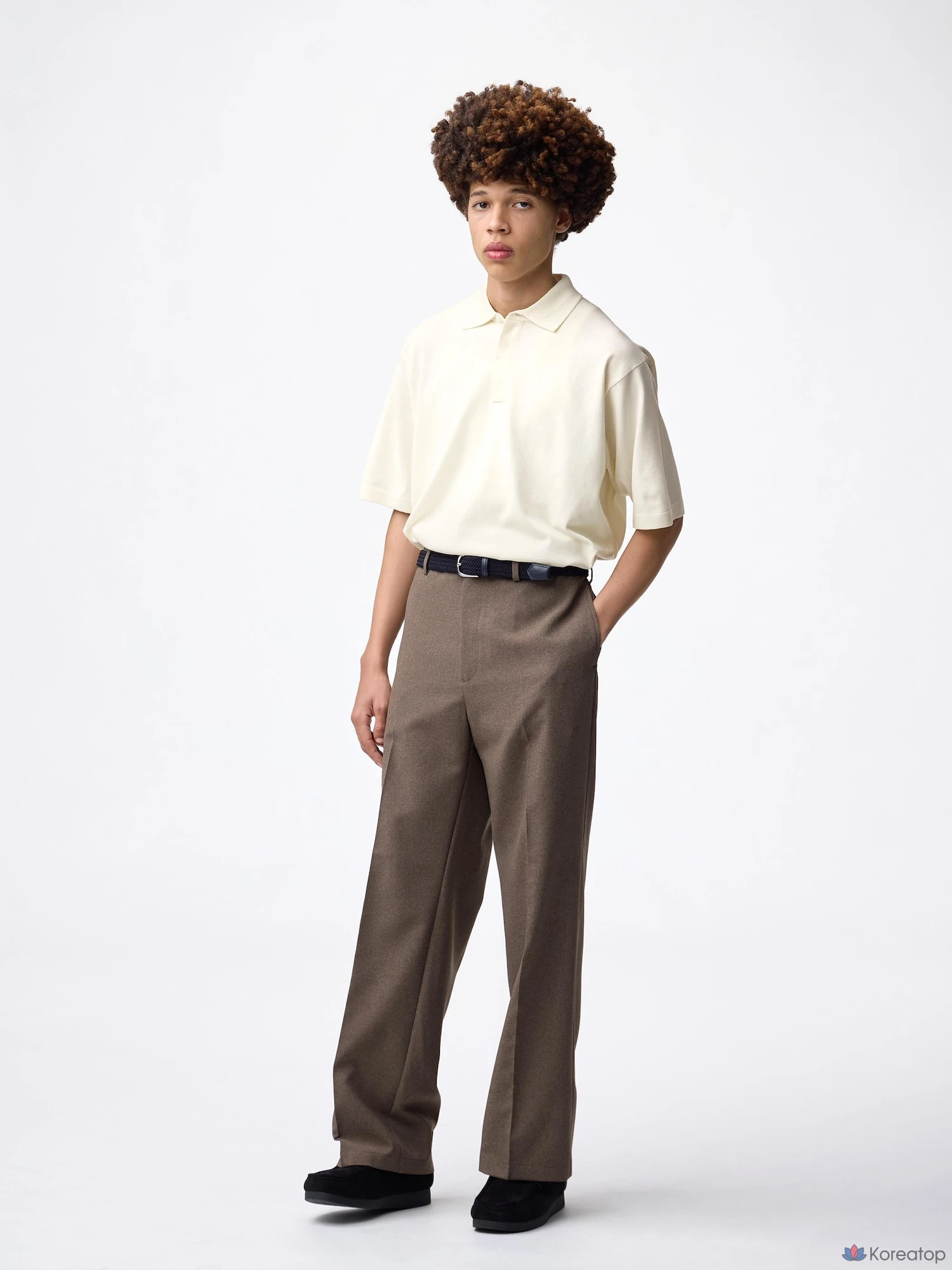 Рубашка поло Uniqlo Washable Knit Polo Shirt (Short Sleeve)