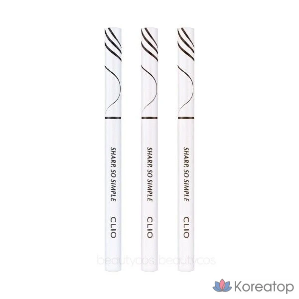 Водостойкий карандаш для глаз Clio Sharp So Simple 512396, 02, коричневый, 1 шт.