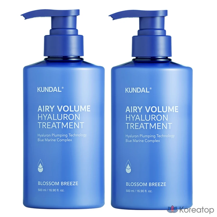 Kundal Hyaluronic Airy Volume Treatment Blossom Breeze, 1 шт., 718 мл