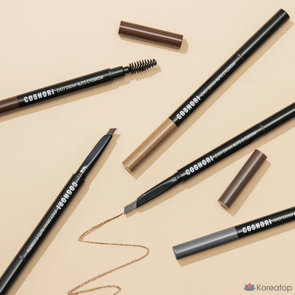Карандаш для бровей Cosnori Easy Draw Auto Eyebrow, оттенок Dutch Gray, 0.3 г, 1 шт., фото 4