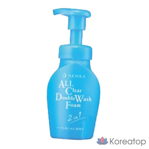 Пенка для умывания и снятия макияжа Shiseido Senka All Clear Double Wash Foam, 150 мл