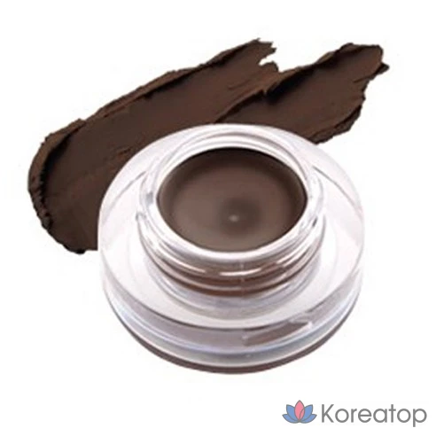 Подводка для глаз коричневая стойкая гелевая с кисточкой  Tony Moly, № 2, коричневая