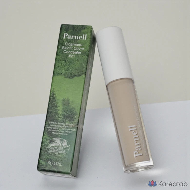 [Клейкая накладка] Маскирующее средство Parnell Shikamanu Skin Fit Cover, 5 г, 2 цвета в одной упаковке, Ультратонкое, мягко растушевывающееся, разглаживающее темные круги и дефекты кожи, мгновенно впитывает жир, плотная красная накладка, 1 штука, № 21