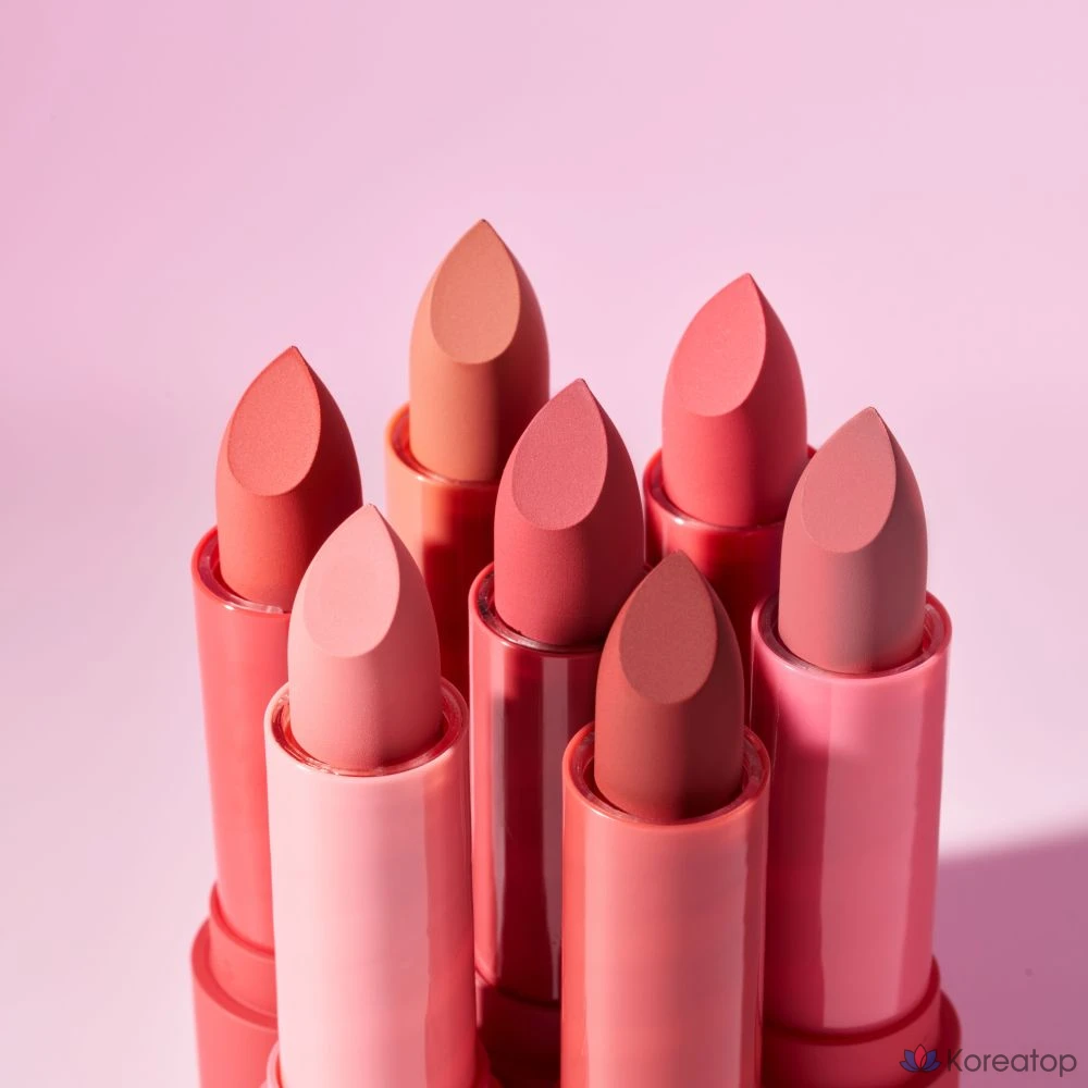 Матовая пудровая помада Mqny New York, 1 шт., № 8, цвет «кирпично-дымчатый»., фото 4