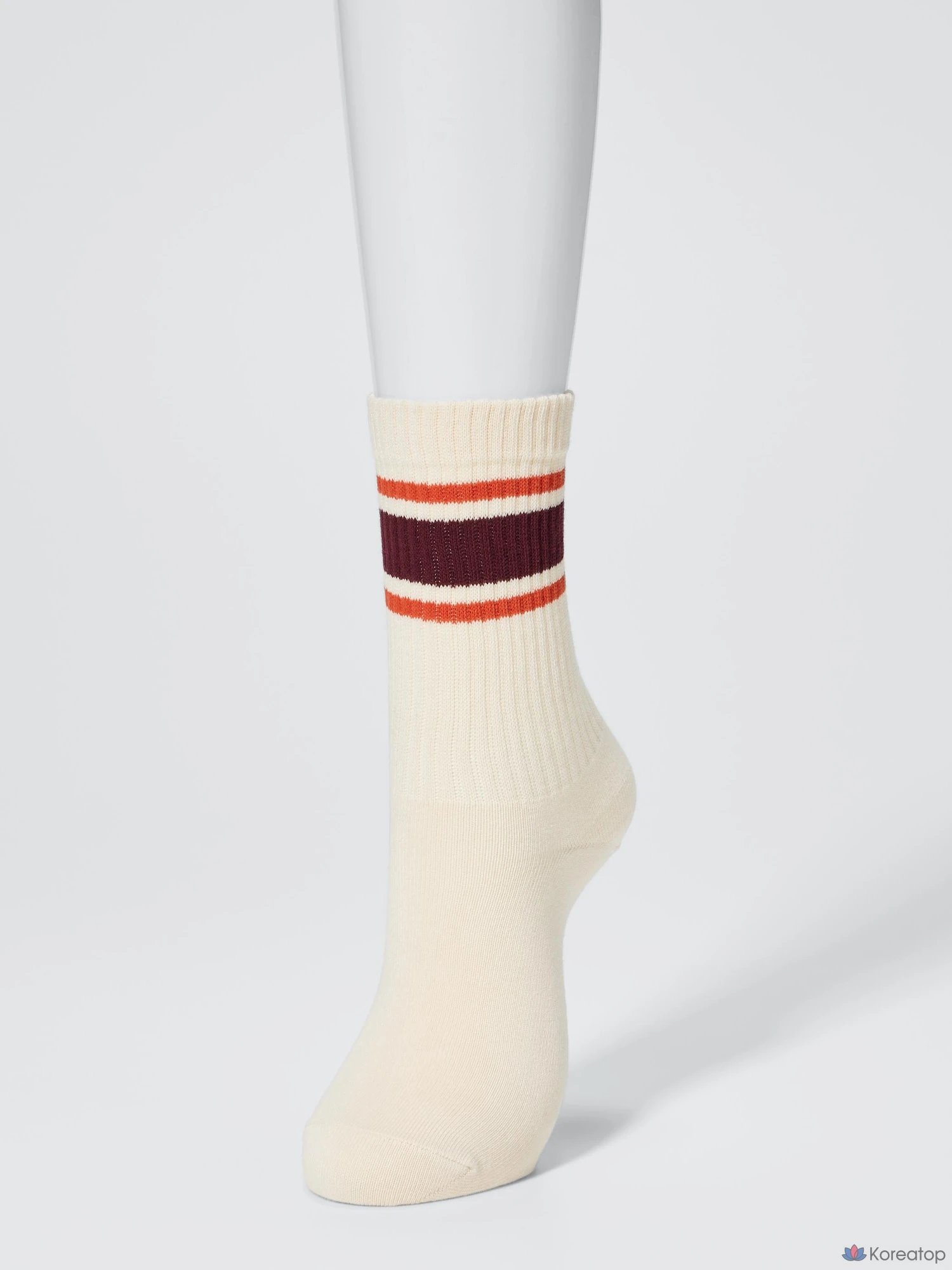 Носки Uniqlo Rib Line, черный, 3 пары