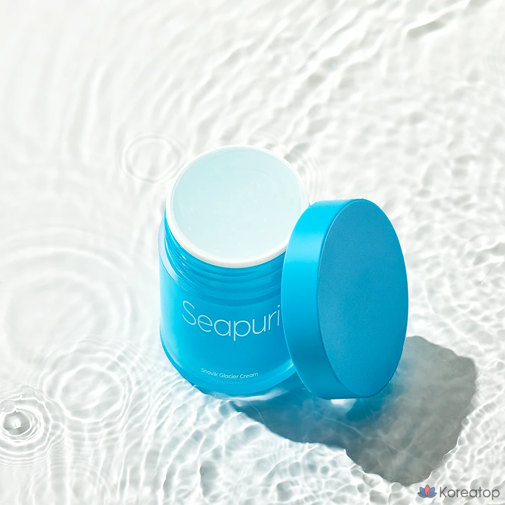 Крем Seapuri Shavik Glacier Cream 3.0 с увлажняющим, успокаивающим и охлаждающим эффектом, содержащий 5 видов гиалуроновой кислоты, 70 мл, 1 шт.