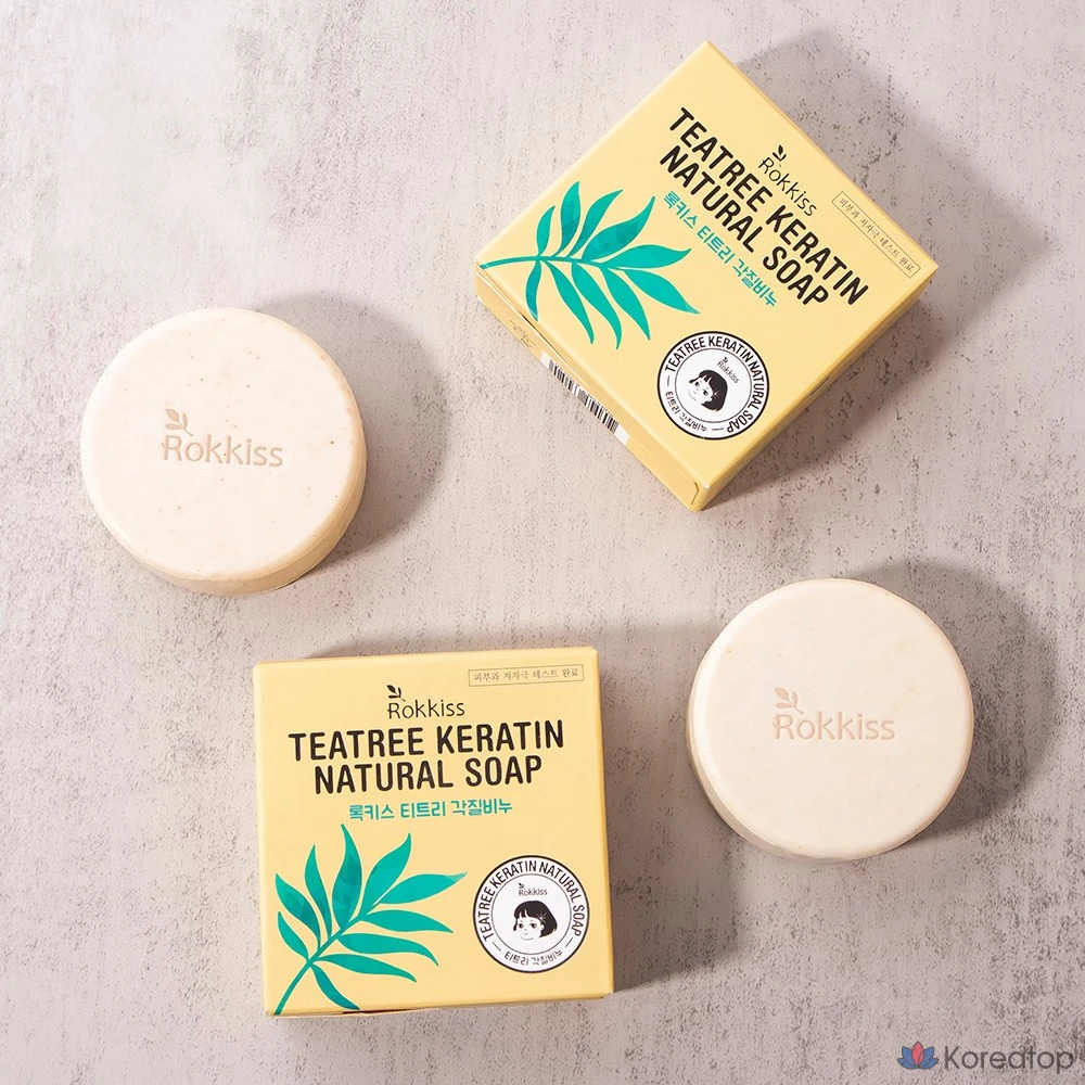 Отшелушивающее мыло Rokkiss с маслом чайного дерева, 100 г, 1 упаковка.