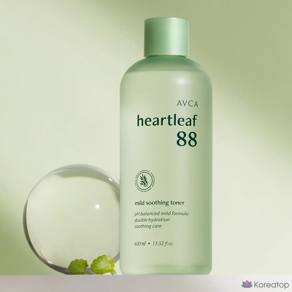 Успокаивающий тоник AVCA Eoseongcho 88 с низким уровнем раздражения, 400 мл, 1 шт.