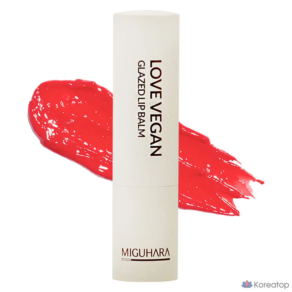 Бальзам для губ Miguhara Love Vegan Glazed Lip Balm, Romantic Coral, 4 г, 1 шт.