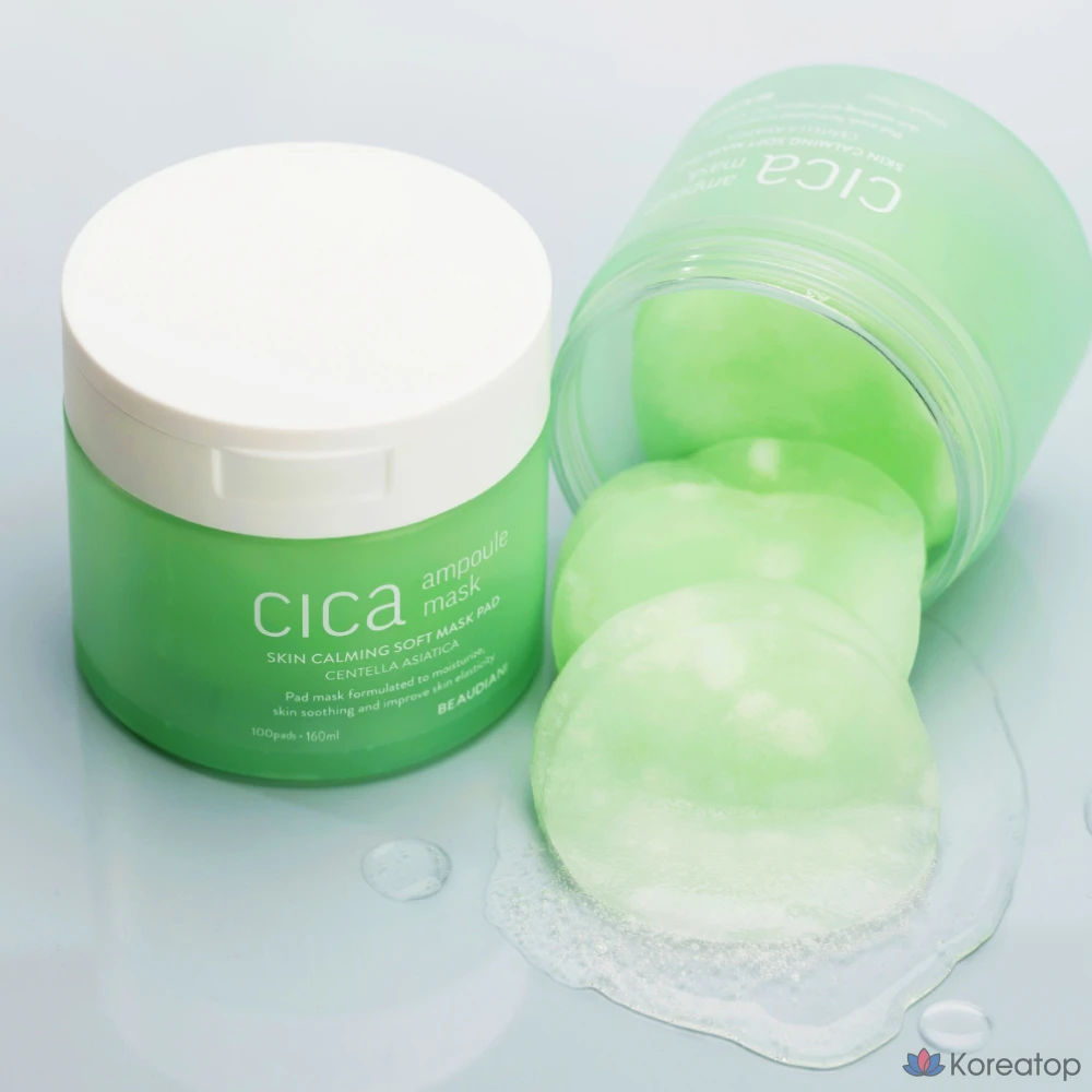 Тканевая маска для лица Beaudiani Cica Ampoule Mask, 160 мл, 100 шт., фото 4