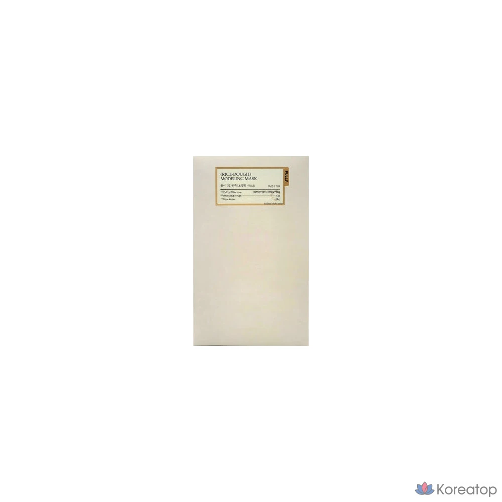 Набор моделирующих масок из рисового теста, питательный увлажняющий уход с использованием рисовой отрубной воды, 1 упаковка, 4 штуки.
