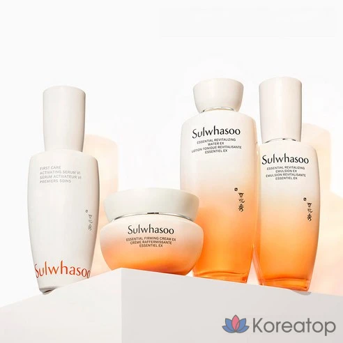 Sulwhasoo Концентрированный обновляющий женьшень 2 вида специальный набор + сумка для покупок + Концентрированный обновляющий крем с женьшенем Classic 10 мл x 3