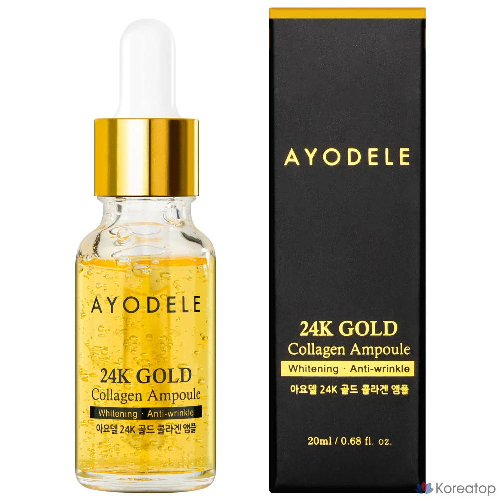 Ayodele 24K Gold Коллагеновая ампула, 20 мл, 1 шт.
