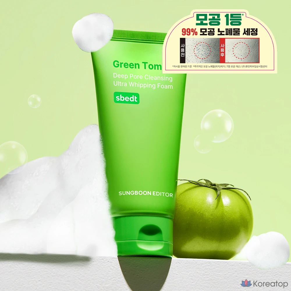 Пенка для глубокого очищения пор Ingredient Editor Green Tomato Deep Pore Cleansing Ultra Whipping Foam, 120 г, 1 упаковка