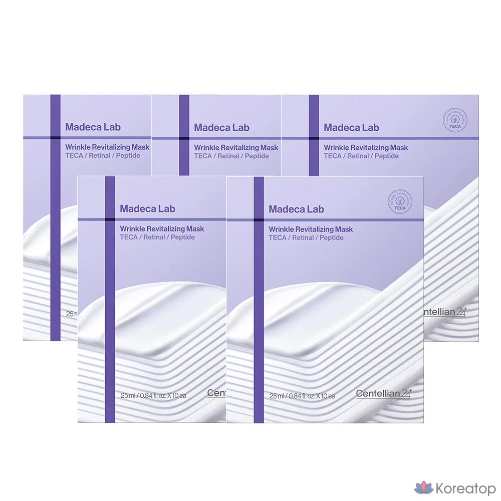 Тканевая маска для лица Centellian24 Madeca Lab Mask Wrinkle Revitalizing, 50 шт.