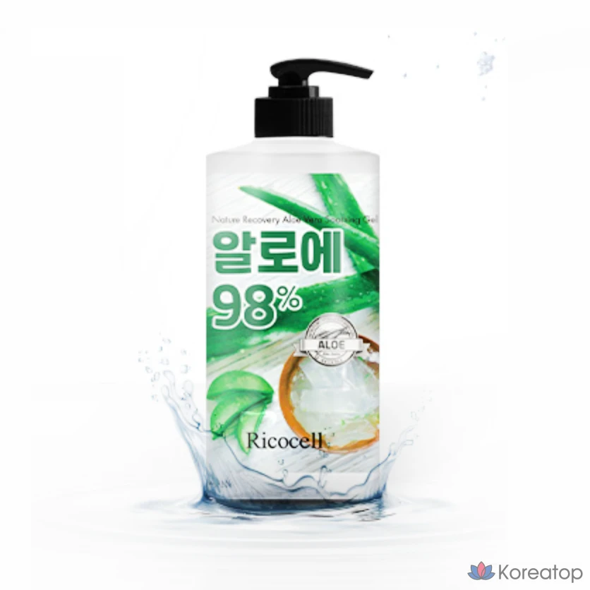 Успокаивающий гель с алоэ вера Ricocell Nature Recovery EX, 1 л, 1 шт.